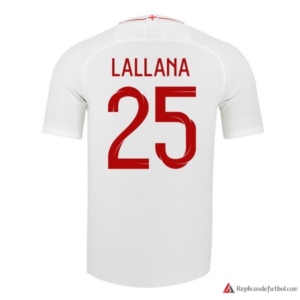 Camiseta Seleccion Inglaterra Primera equipación Lallana 2018 Blanco
